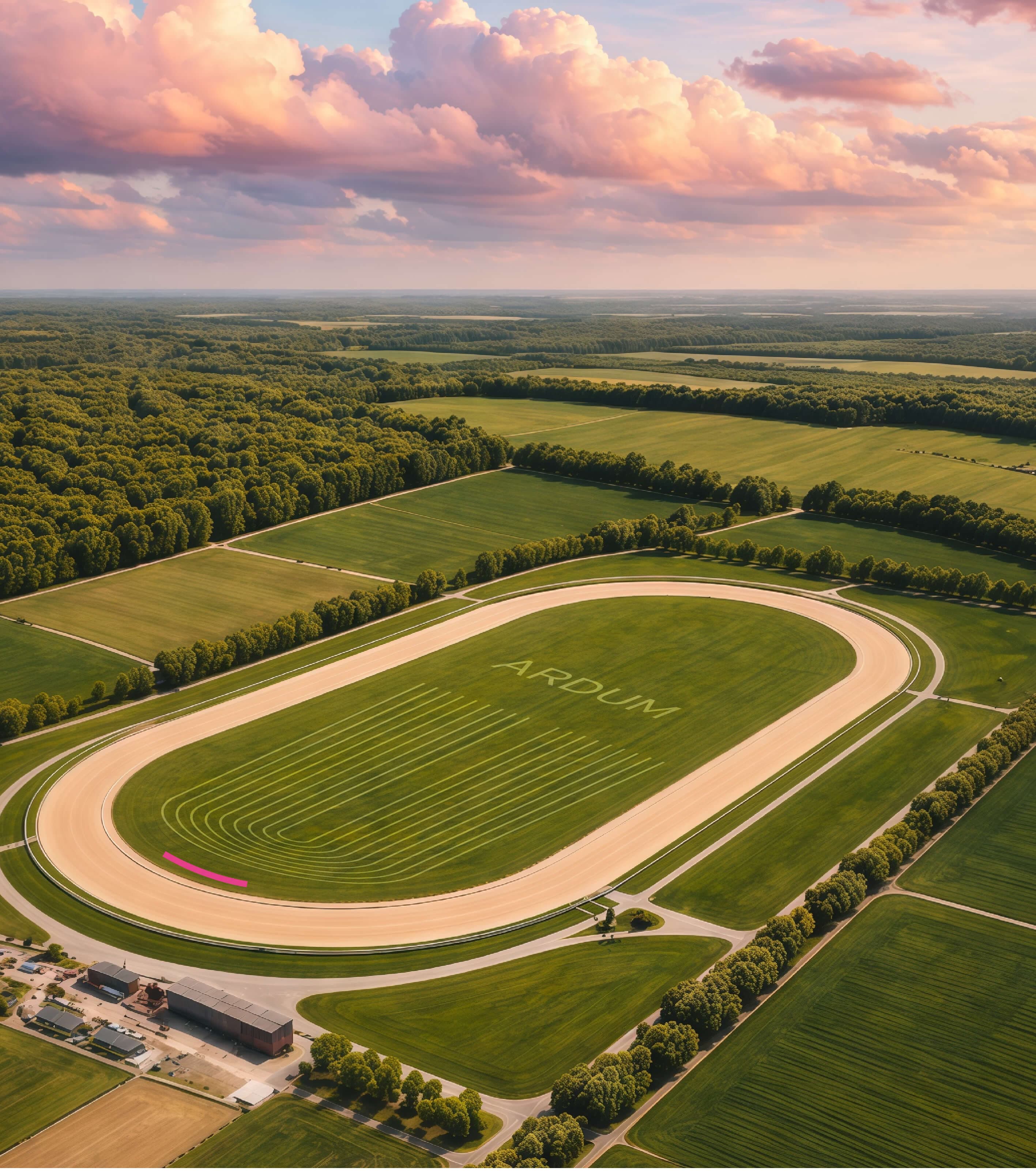 Vista aerea del complejo Ardum